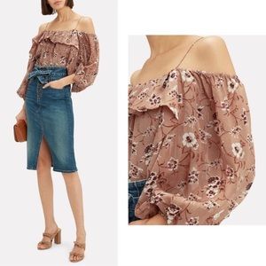 NEW Ulla Johnson | Coline Cafe Silk Blouse size 4